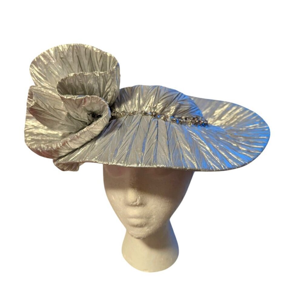 Mr. Hi’s Hat‎ Metallic Derby Dress Asymmetrical Abstract Sequin Church Evening